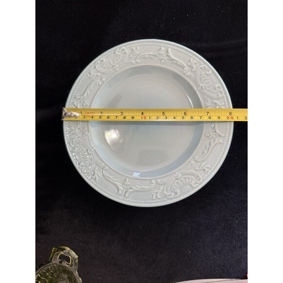 Set 6 Thomson Pottery Vera Haze Blue 8" Rare Pattern Salad/Dessert/Snack Plate - Picture 5 of 6